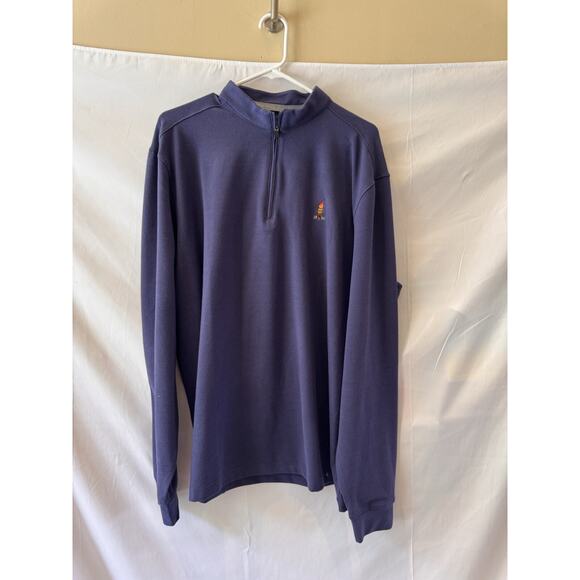 Men’s Johnnie O Apex 1/4 Zip Jacket Navy Logo 1950 Cricket Long Sleeve XL NWT🔥 - Picture 1 of 6